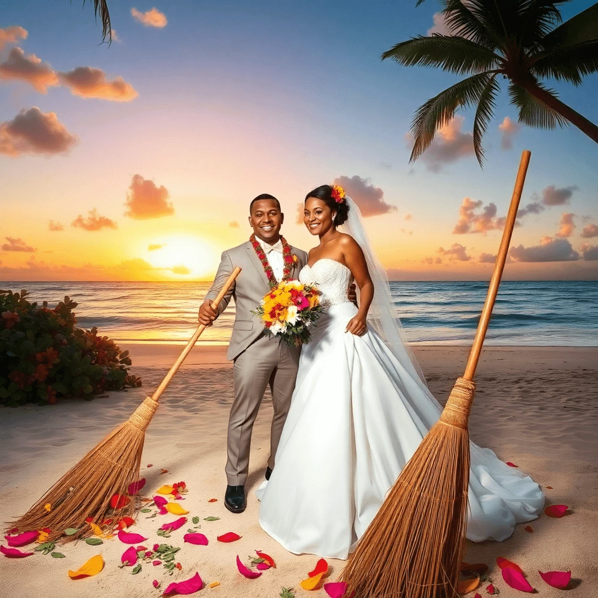 caribbean wedding on the beach