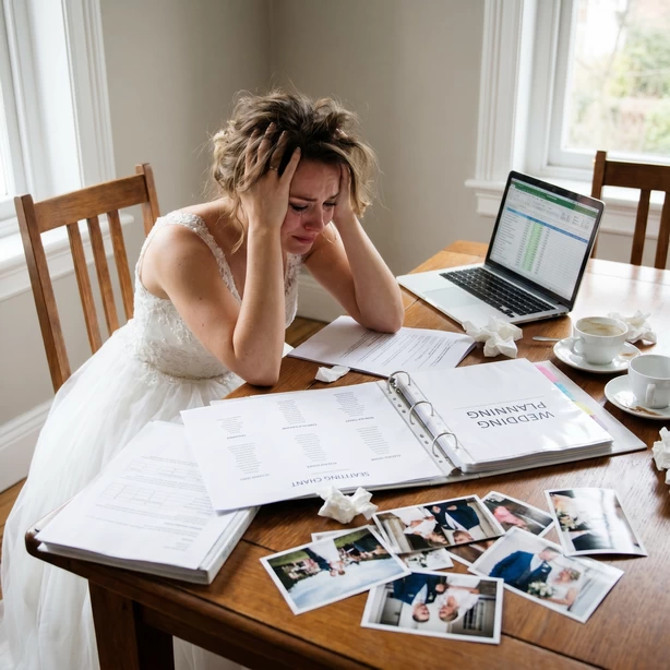 stressed bride