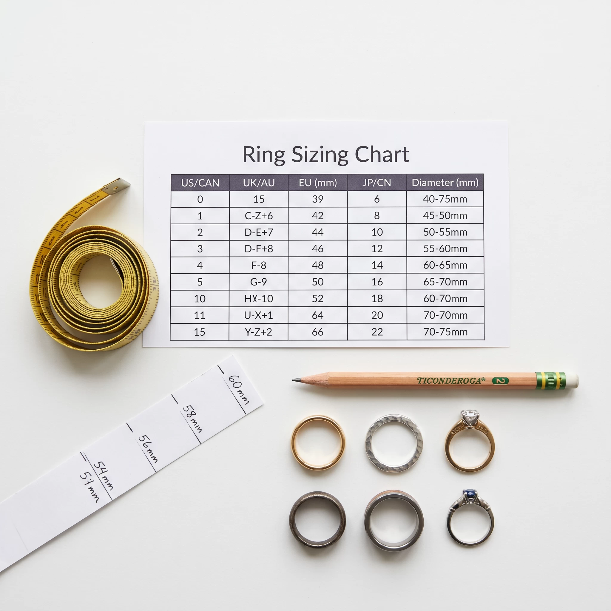 ring sizing chart