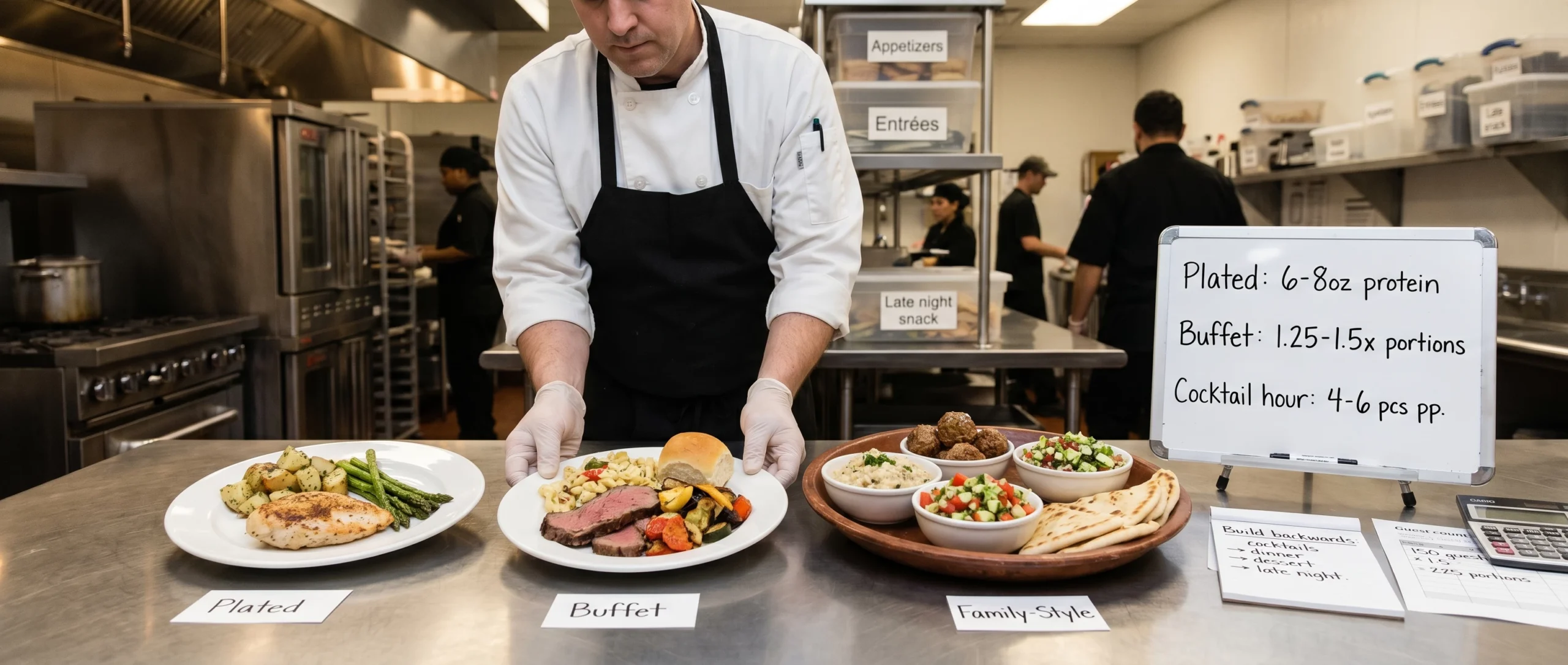 wedding catering quantities guide