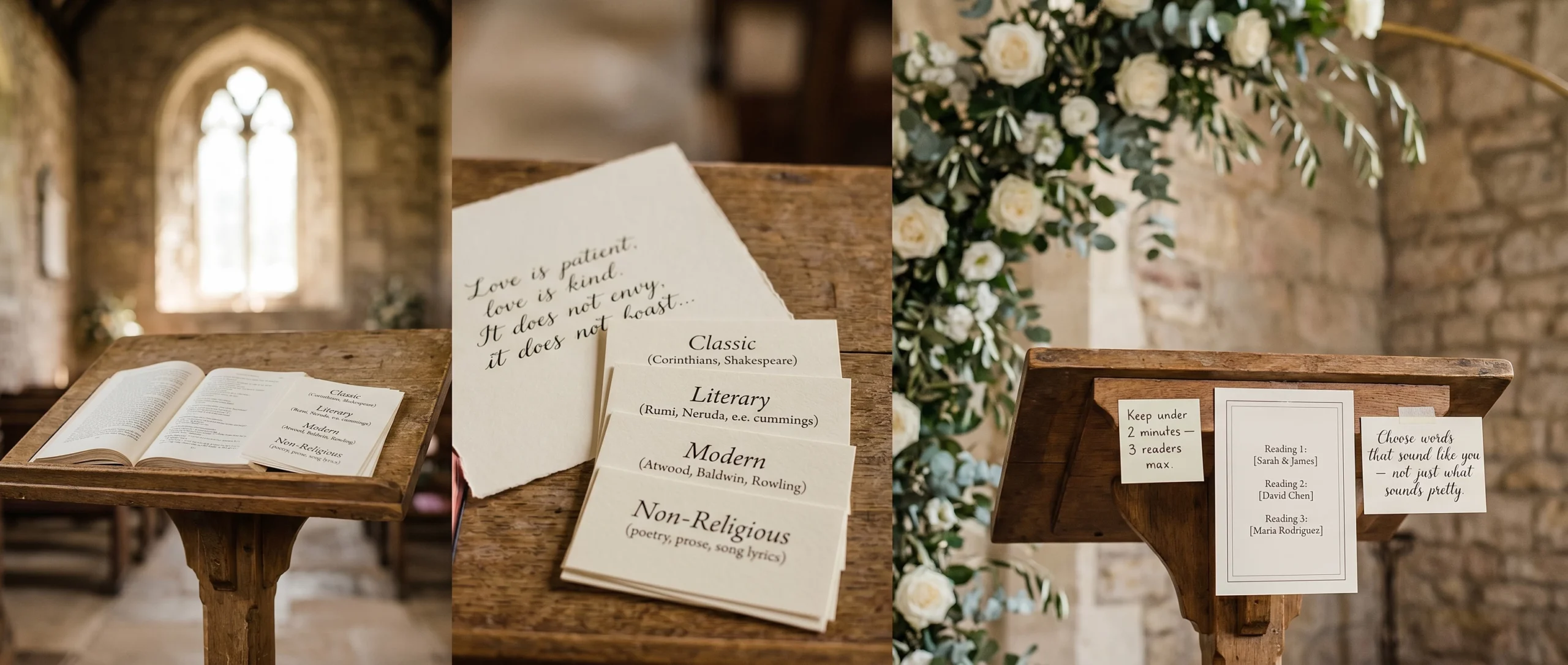 wedding ceremony readings guide