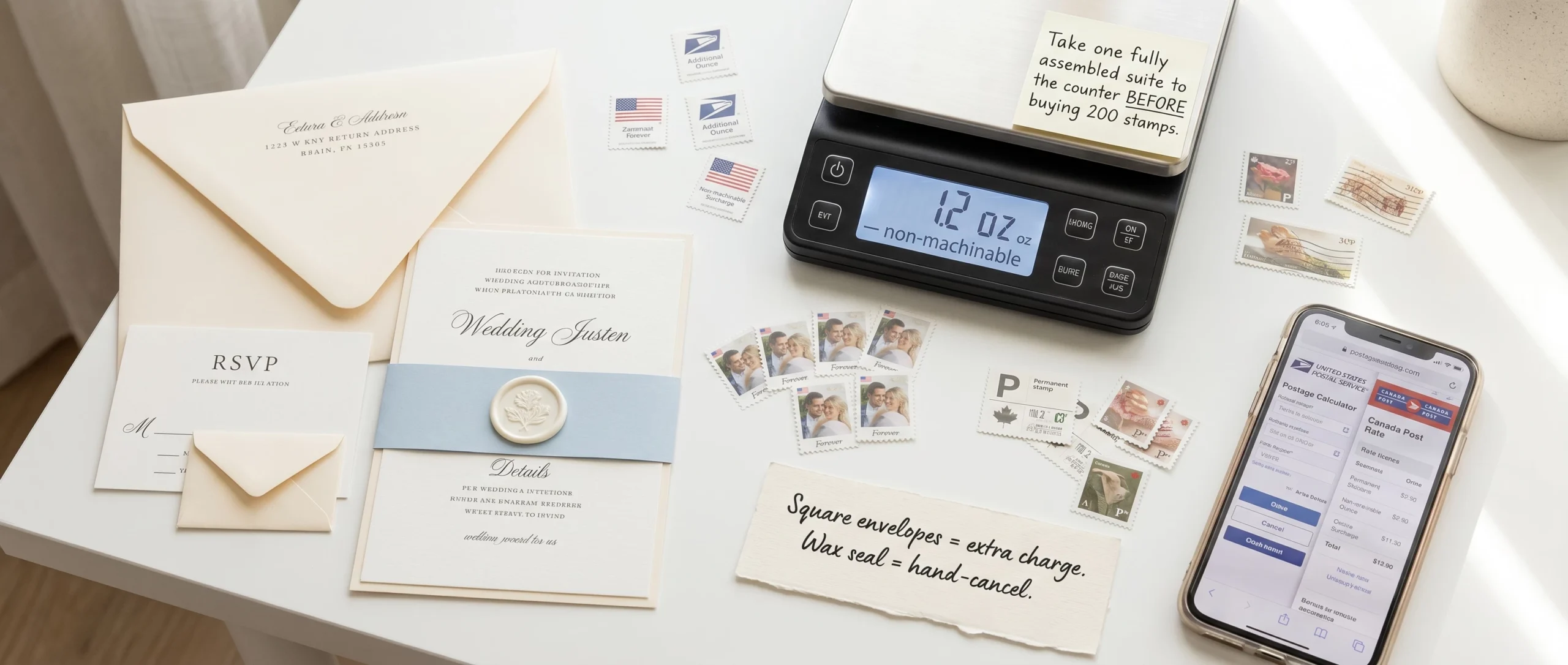 wedding invitation postage guide